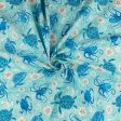 Printed Cotton - M OCEAN - 001 - Aqua For Discount