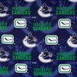 Vancouver Canucks (1VAN) - NHL cotton print - Logo - Blue Online Hot Sale