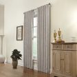 Hidden Tab curtain panel - Rococo - Ivory - 50 x 95   Hot on Sale