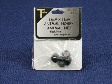 Animal Nose 13mm x 18mm - Black For Cheap