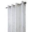 Grommet curtain panel - Zaria - White For Sale