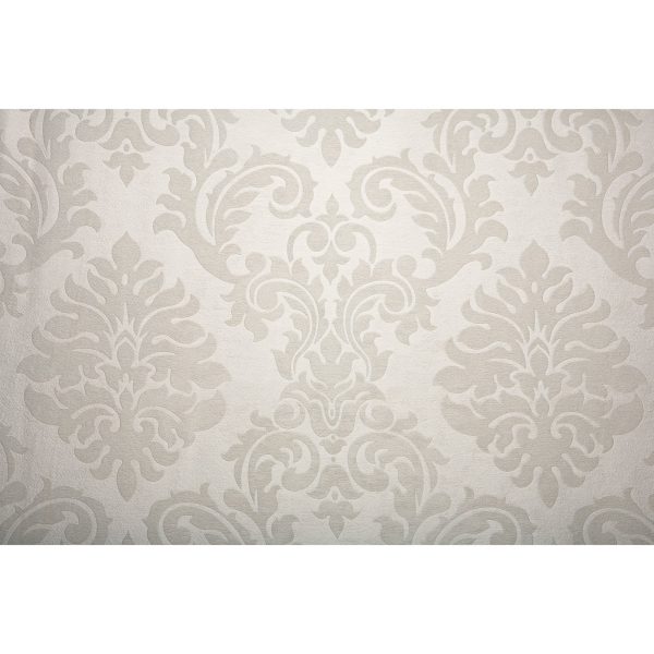 Hidden Tab curtain panel - Rococo - Ivory - 50 x 95   Hot on Sale