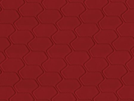 UPHOLSTERY VINYL - GUARDIAN COLLECTION - BARGELLO - DEEP SCARLET Cheap