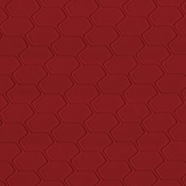 UPHOLSTERY VINYL - GUARDIAN COLLECTION - BARGELLO - DEEP SCARLET Cheap