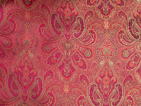 Chinese Brocade - Paisley - Pink For Sale