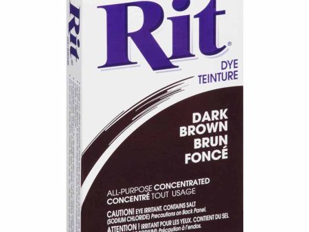 RIT All Purpose Powder Dye - Dark Brown - 31.9g (1⅛ oz) Online