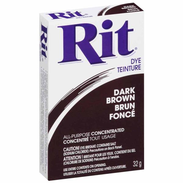 RIT All Purpose Powder Dye - Dark Brown - 31.9g (1⅛ oz) Online