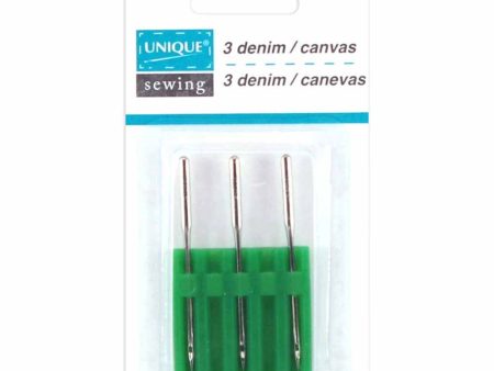 UNIQUE SEWING Denim Needles - size 16 100 - 3 count on Sale