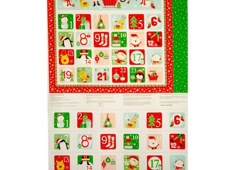 Advent Calendar Panels - Santa 36   x 44   (90cm x 112cm)  - Green For Cheap