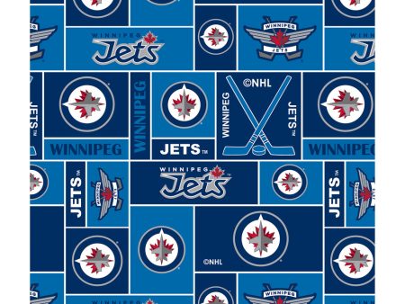 Winnipeg Jets - NHL Fleece Print - Squares Fashion