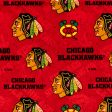 Chicago Blackhawks - NHL Cotton Print - Logo - Red Fashion