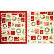 Advent Calendar Panels - Christmas Wreath 36   x 44   (90cm x 112cm)  - Red For Discount