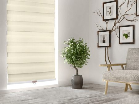 Zebra Cordless Sheer Shade - Linen - 30 x 84 inch Online