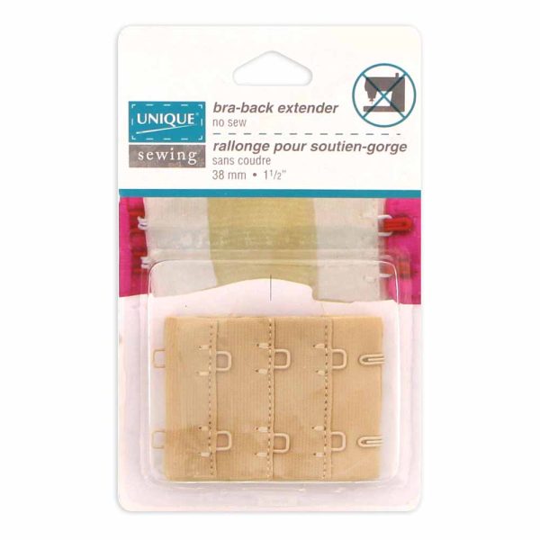 UNIQUE SEWING Bra-Back Extender Beige - 38mm   1½  Supply