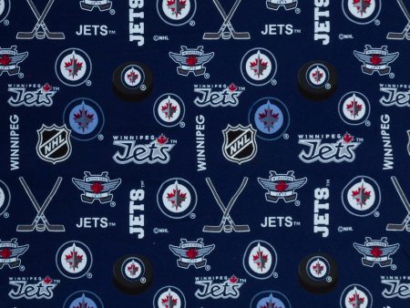 Winnipeg Jets - NHL Flannelette Print - Logo Cheap