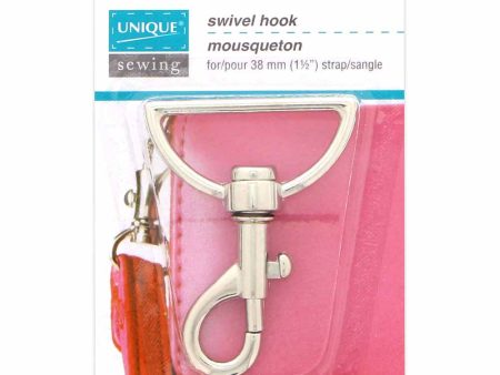 UNIQUE SEWING Swivel Hook - 38mm (1½ ) - Silver Fashion