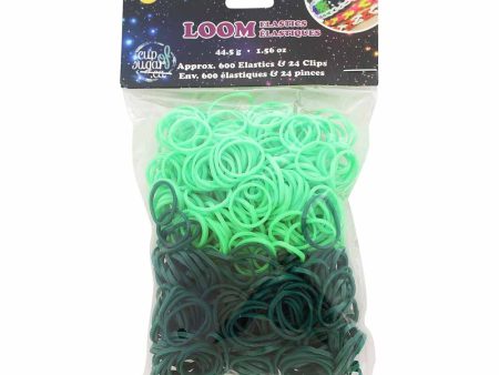 WONDER LOOM Loom Bands - Dark Green Light Green - 600 pcs. Discount