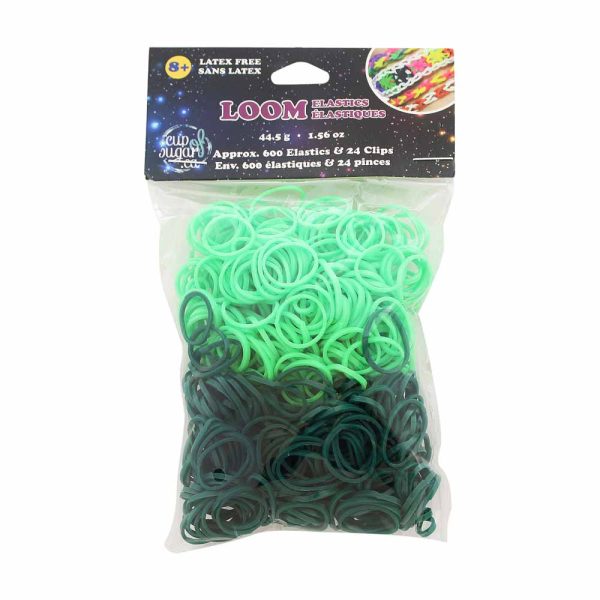 WONDER LOOM Loom Bands - Dark Green Light Green - 600 pcs. Discount