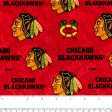 Chicago Blackhawks - NHL Cotton Print - Logo - Red Fashion