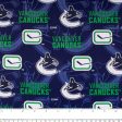 Vancouver Canucks (1VAN) - NHL cotton print - Logo - Blue Online Hot Sale