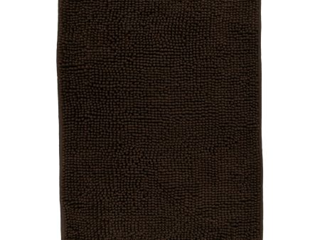 Chenille Bath Mat - Brown - 20 x 27 in Supply