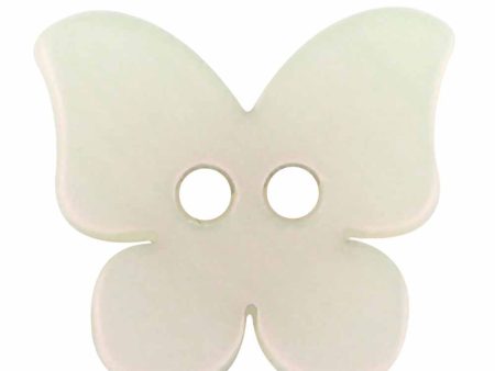 CIRQUE Novelty 2-Hole Button - Pink - 16mm (⅝ ) - Butterfly Sale