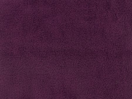 Anti-pill Fleece Solid - ICY - Plum purple Supply