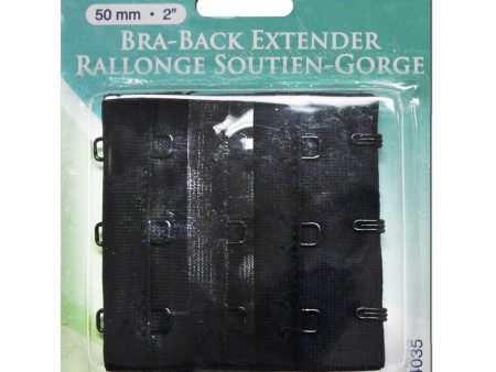 UNIQUE SEWING Bra-Back Extender Black - 50mm   2  Fashion