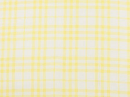 Crepe Chiffon - DAISY - Medium Plaid - Yellow on Sale