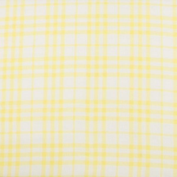 Crepe Chiffon - DAISY - Medium Plaid - Yellow on Sale