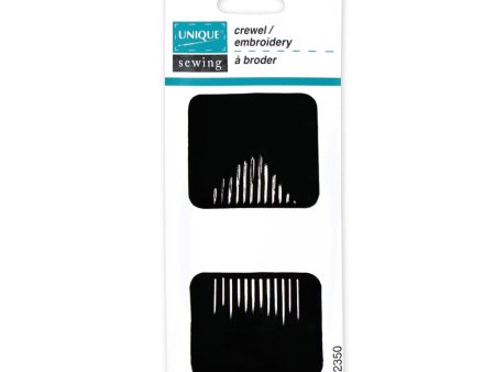 UNIQUE SEWING Crewel Needles - sizes 5 10 - 12pcs Online now