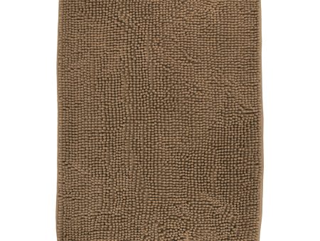 Chenille Bath Mat - Light Brown - 20 x 27 in For Sale