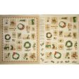 Advent Calendar Panels - Christmas wreath 36   x 44   (90cm x 112cm) - Beige Online Sale