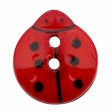 CIRQUE Novelty 2-Hole Button - Red - 13mm (½ ) - Ladybug Fashion