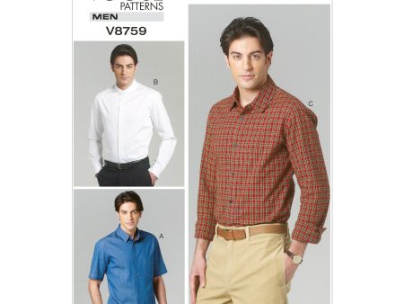 V8759 Men s Shirt - Mens Hot on Sale