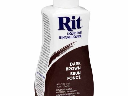 RIT All Purpose Liquid Dye - Dark Brown - 236 ml (8 oz) on Sale