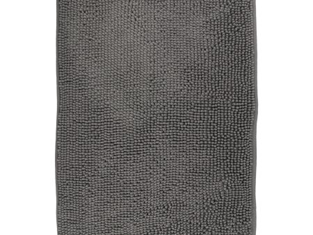 Chenille Bath Mat - Grey - 20 x 27 in Supply